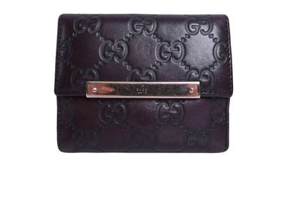 Gucci Shima Wallet, &pound;60, Accessories, Brown, Leather, Front view